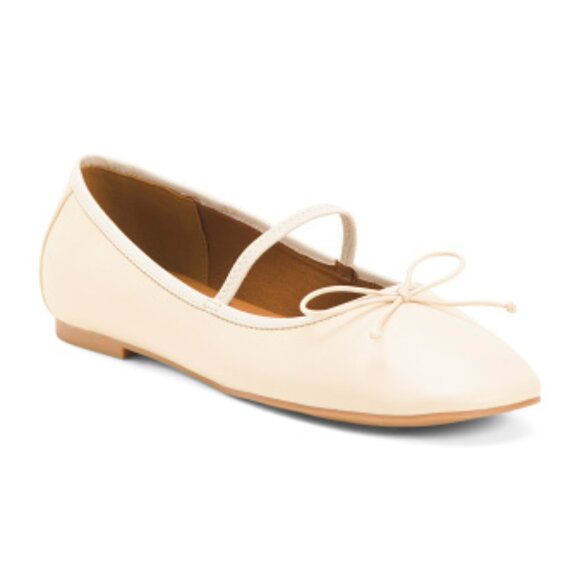 NEW ZODIAC Idra Fishnet Ballet Flats in bone for women 255 1T6 - Picture 2 of 3